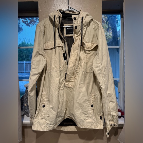 Hollister Jackets & Blazers - Hollister Women’s Tan Hooded Field Jacket